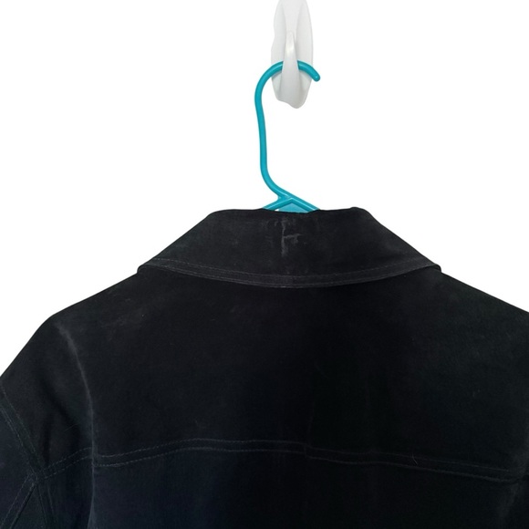 JOHN ASHFORD Men’s Suede Bomber Jacket Black - Picture 6 of 8